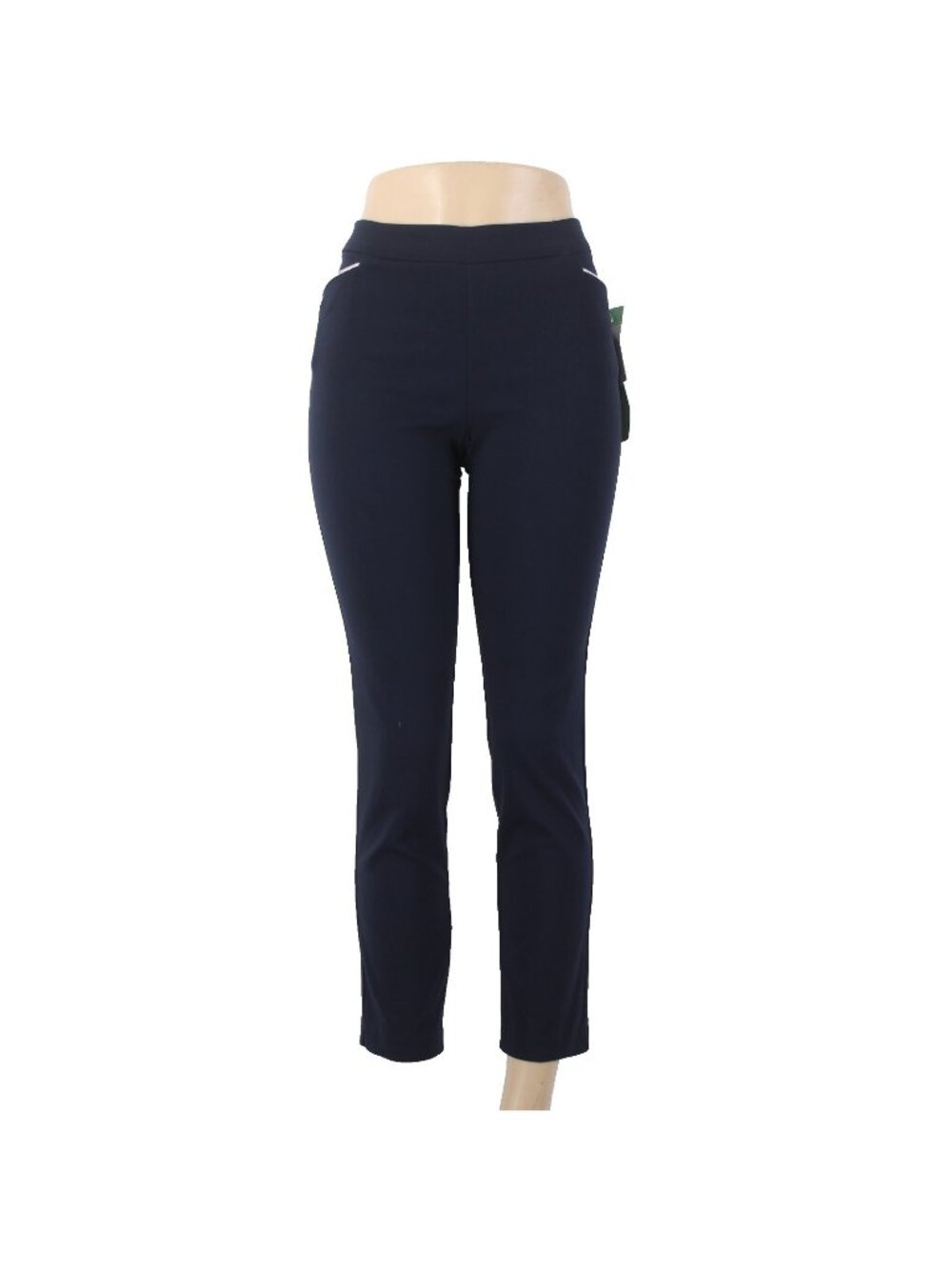 89th Madison Pant $48 Sz PM x 27 Vagabond Navy Blue Ankle Rayon